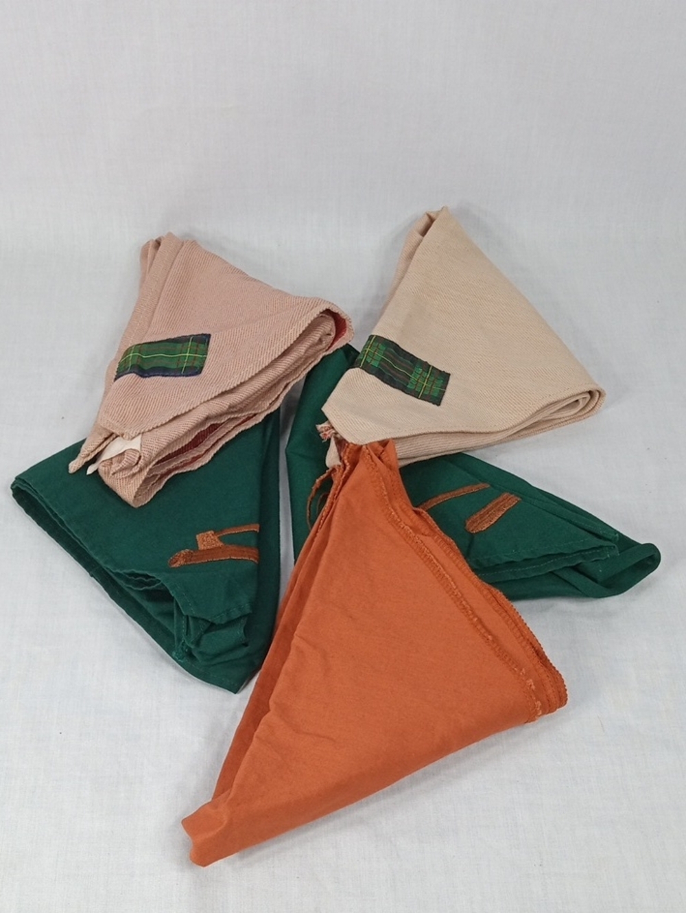 Vintage Group Lot Boy Scouts Of America Neckerchiefs Lot Of Four
